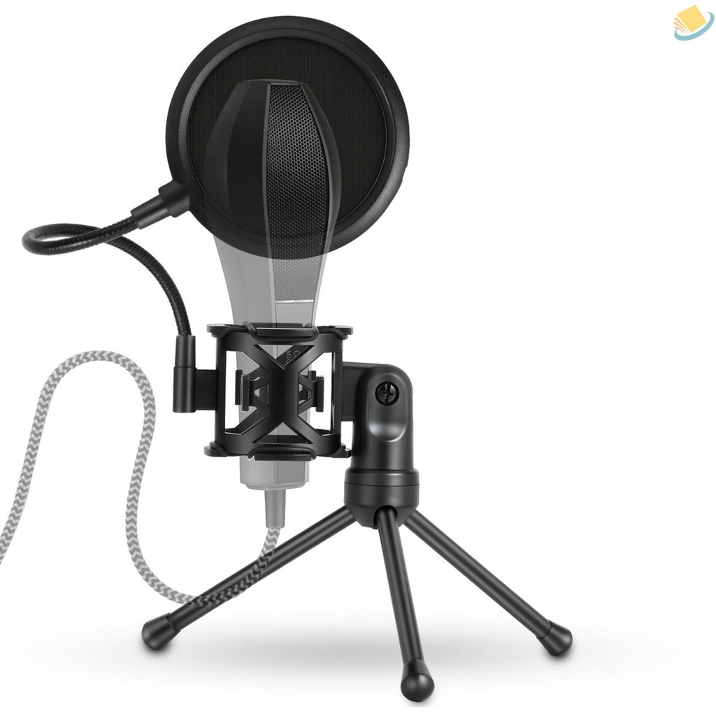 Giá đỡ micro để bàn có thể gấp gọn kèm bộ lọc âm thanh hai đầu chống sốc | BigBuy360 - bigbuy360.vn