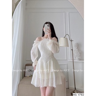 Váy Cổ Yếm Hạt Hàng 2 Lớp Đẹp