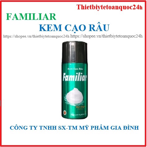 Kem cạo râu Familiar 175g có xanh dương và xanh  lá