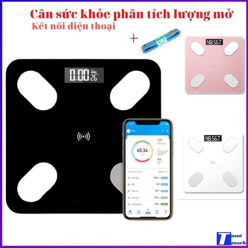 [??̀?? ??̣?] Cân Điện Tử Sức Khỏe Thông Minh Kết Nối Bluetooth Đo Chỉ Số Sức Khỏe Kiểm Soát 12 Chỉ Số Cơ Thể , Lượng Mỡ