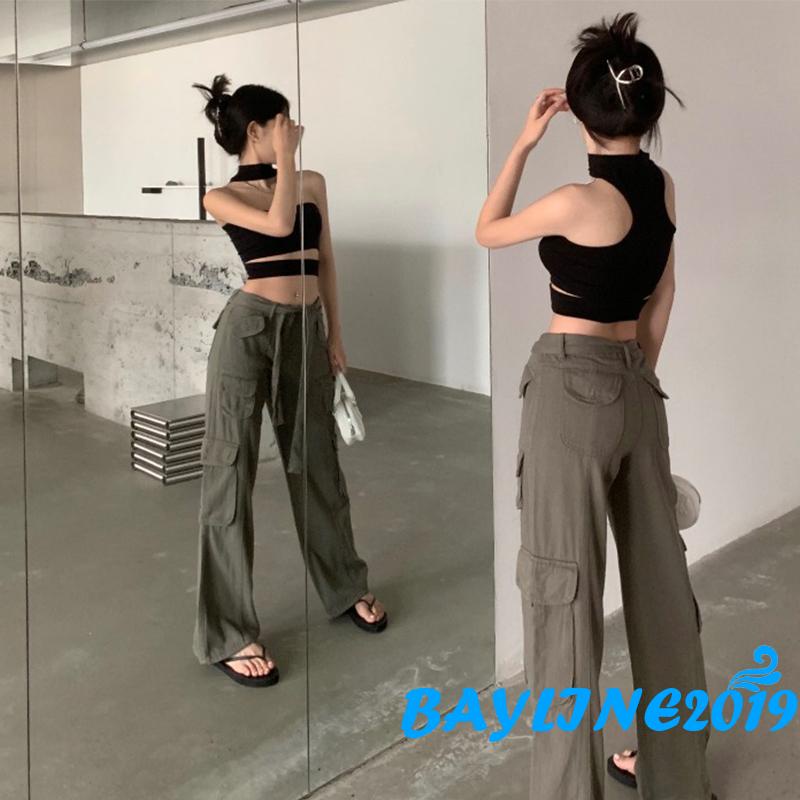 Áo Croptop Không Tay Hở Lưng Màu Trơn Thời Trang Mùa Hè Dành Cho Nữ