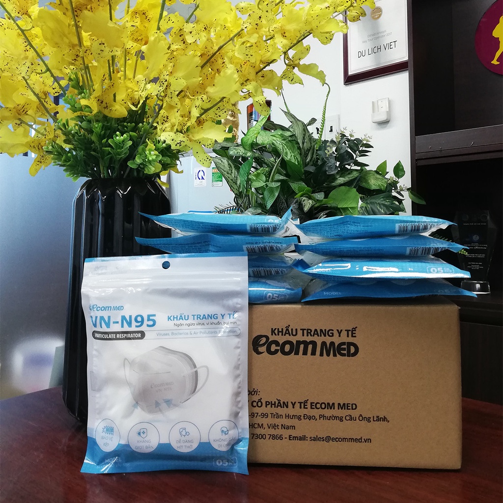 Combo 150 Cái Khẩu Trang N95 EcomMed