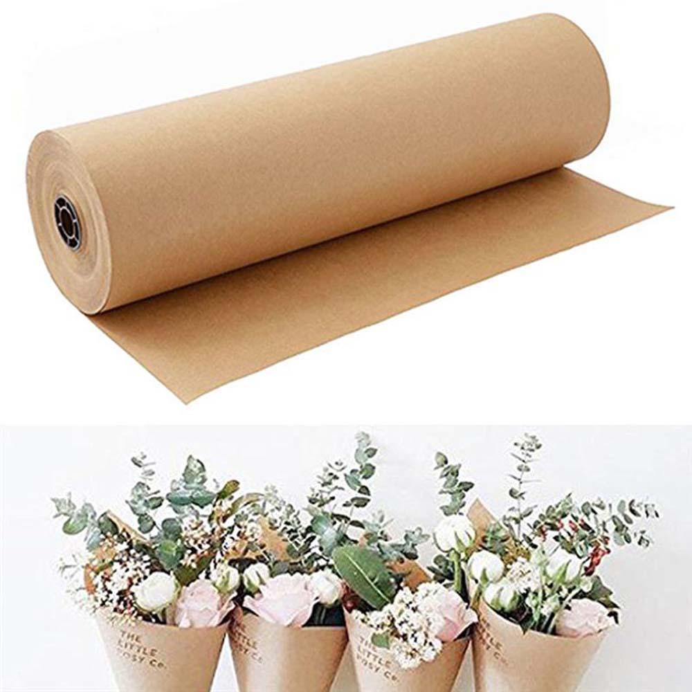 IVORY Cuộn Giấy Kraft Màu Nâu Dùng Gói Quà / Trang Trí Tiệc Cưới / Sinh Nhật DIY