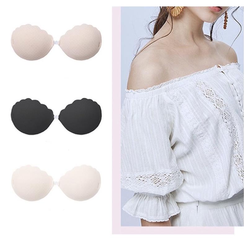 Áo Dán Softie Nâng Ngực Tạo Khe Cài Trước Vỏ Sò Thông Hơi P45