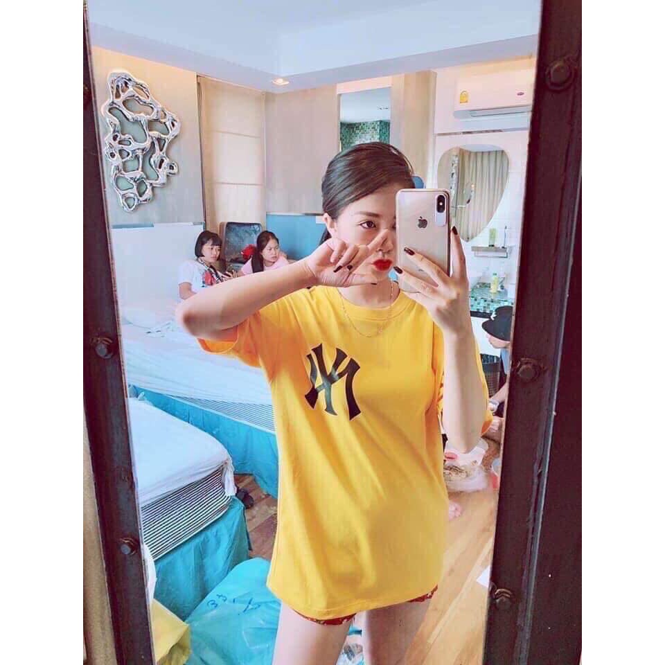 Áo phông in logo NY - Áo thun form rộng nhiều màu Unisex