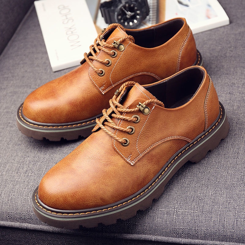 Giày Thể Thao Da Mềm Thoáng Khí Thoải Mái Thời Trang Thu Đông Cho Nam