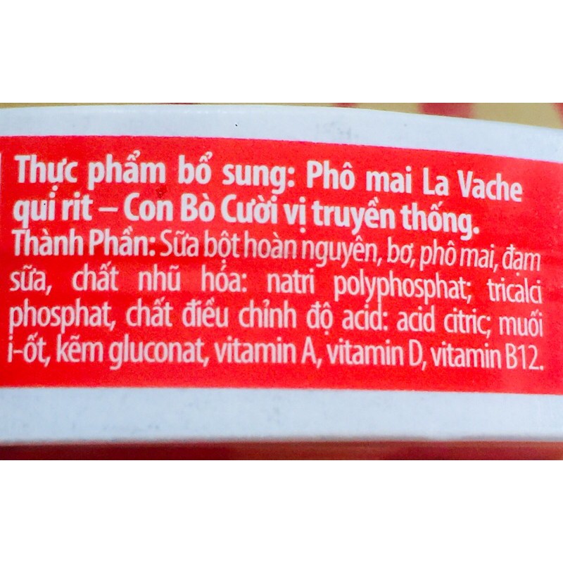 Phô mai Con Bò Cười Lavache Quirit hộp