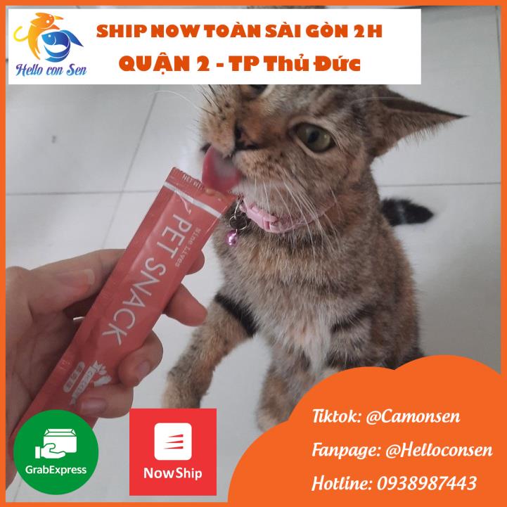 Combo 6 súp thưởng cho mèo Petsnack vị gà ăn là ghiền siêu dinh dưỡng