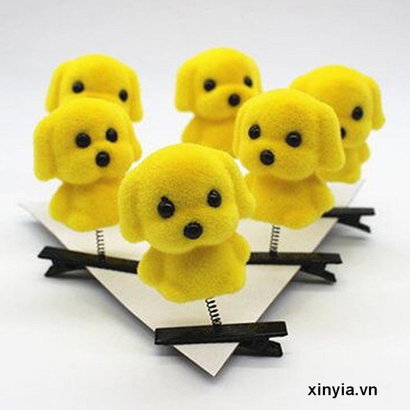 Kẹp Tóc Hình Chú Vịt / Trái Tim Màu Vàng Nhỏ Nhắn Dễ Thương Cho Bé Gái