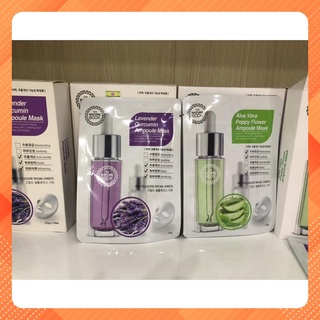 HÀNG CHÍNH HÃNG - Mặt nạ dưỡng trắng chống nhăn hoa oải hương Lavender Curcumin Ampoule Mask - The nature book