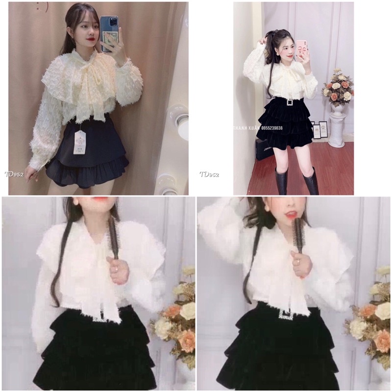 ❤️FREESHIP❤️Áo ren nơ siêu đẹp sẵn hàng tai Shop