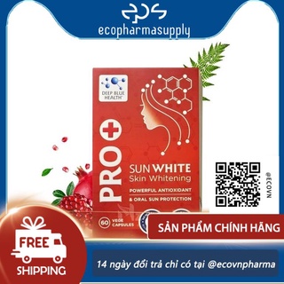 Viên uống chống nắng trắng da pro sun white new zealand 60 viên