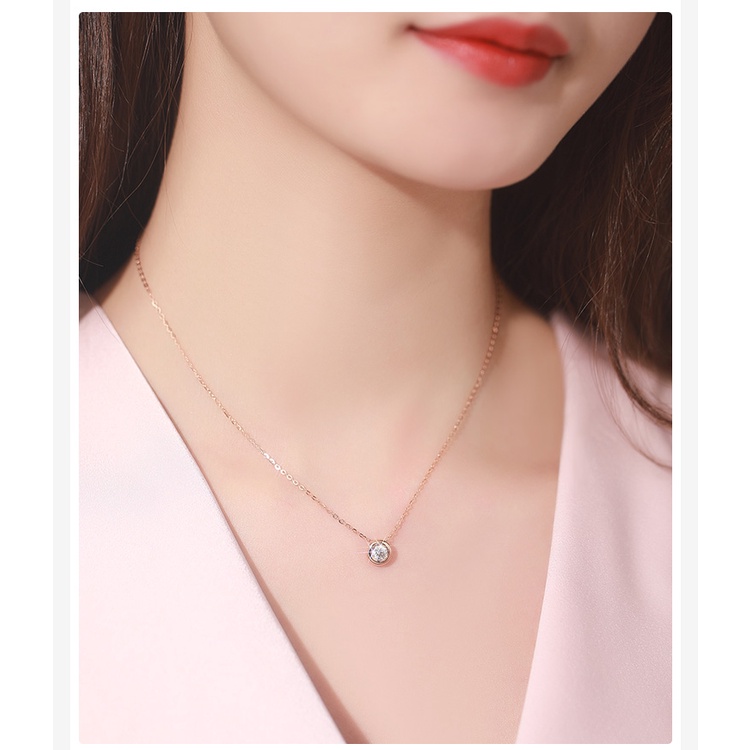 [FreeShip] Dây chuyền nữ titan đá trắng X1-303 - CAM KẾT KHÔNG BAY MÀU