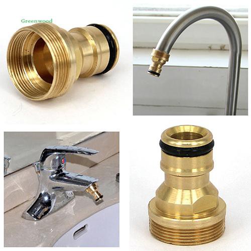 Green❤Threaded Faucet Connection Adaptor Garden Water Hose Pipe Tube Tap Fitting Connector