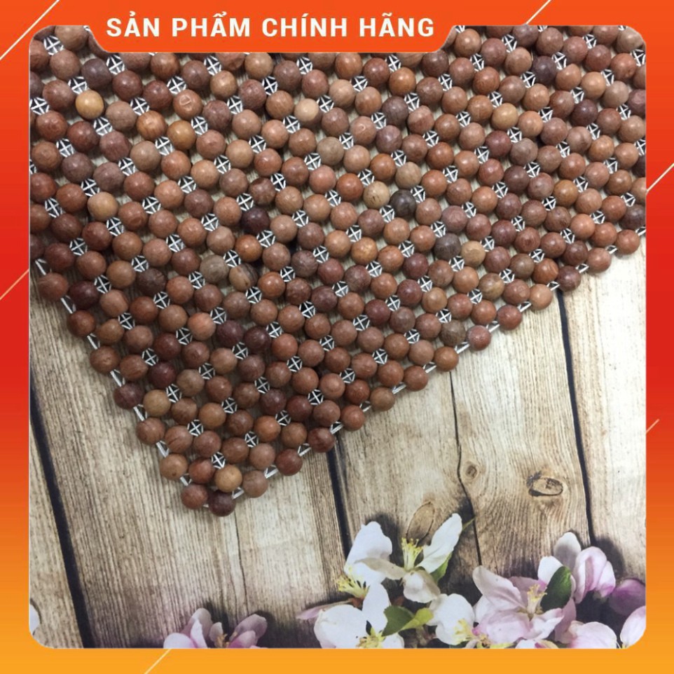 Lót ghế ô tô, văn phòng gỗ Hương mộc💢FREESHIP💢tấm lót ghế vuông hạt gỗ cao cấp