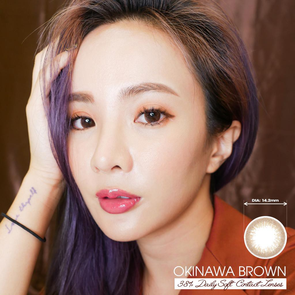 Kính áp tròng màu dùng 1 ngày Eye Secret Contact Lens-OKINAWA BROWN