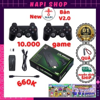 Game Stick 4k HDMI điện tử 4 nút máy chơi game cầm tay không dây