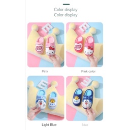 Dép Cotton đi trong nhà đế dày chống trượt họa tiết hoạt hình dễ thương cho bé