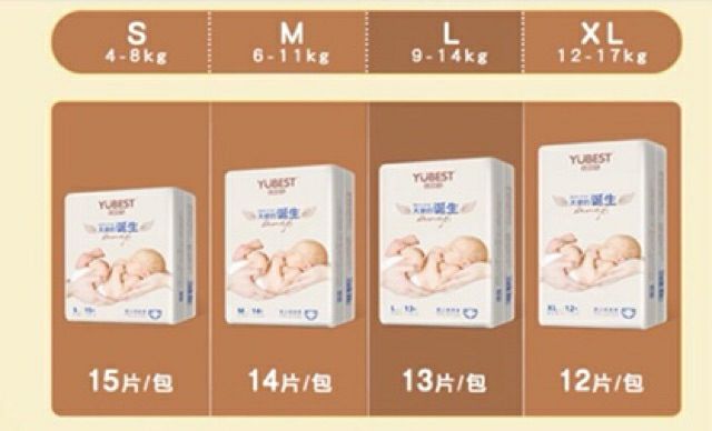 Bỉm dán youbest natural / youbest Angel  S132 M108 L90