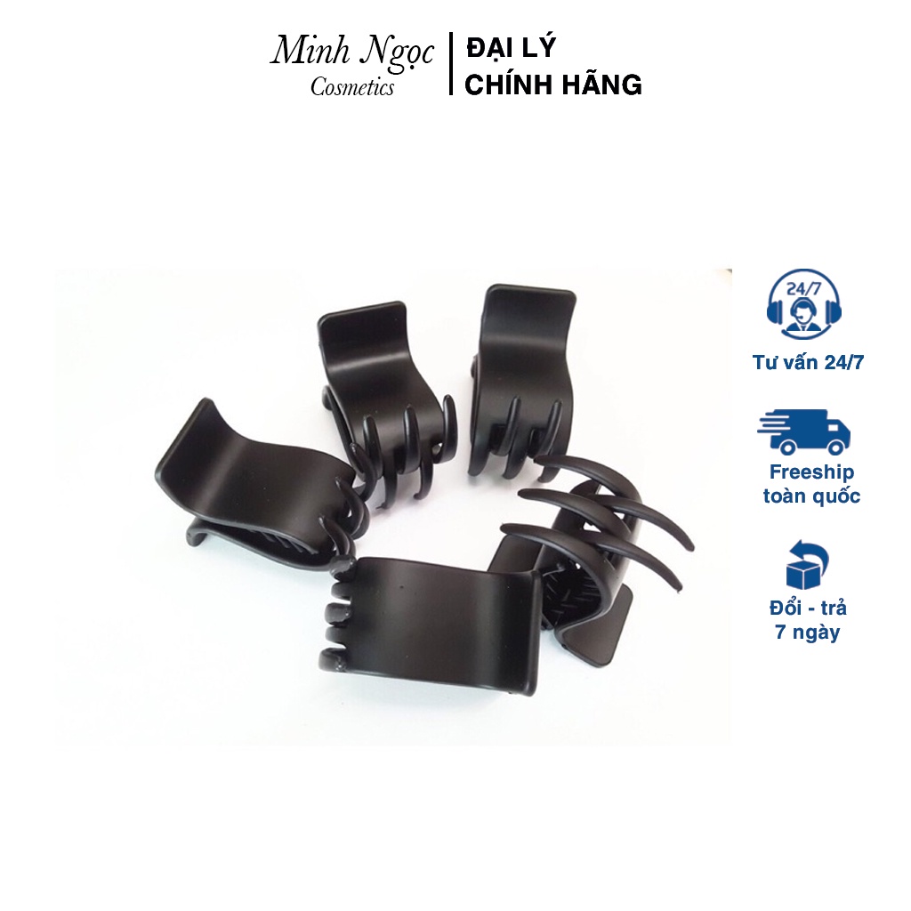 Kẹp Tóc Càng Cua Đen Nhám 3 Răng, 5 Răng
