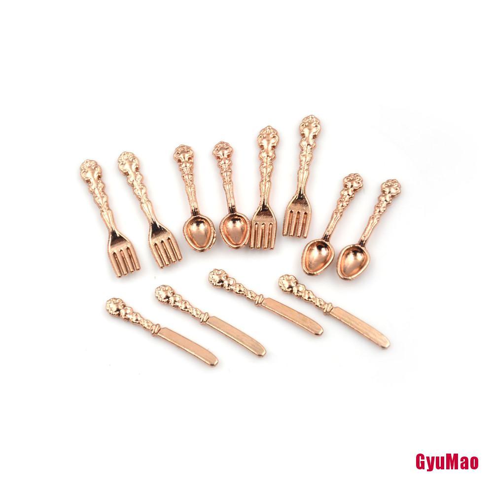 Bộ 12 Dụng Cụ Nấu Ăn Tỉ Lệ 1:12 Độc Đáo Trang Trí Nhà Búp Bê