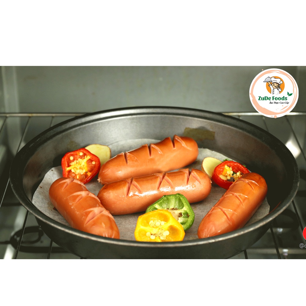 Xúc Xích Hotdog Meli tươi dùng để chiên, rán thơm ngon - Gói 500g loại 1 có 10 cây, Ship Hỏa Tốc Hà Nội