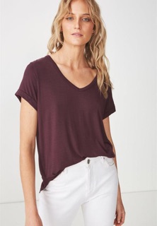 ÁO THUN LẠNH CỔ TIM hiệu COTTON ON