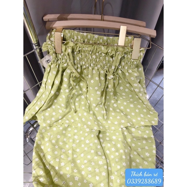 Set hai dây hoa nhí đáng yêu mặc nhà hình thật dưới 52kg