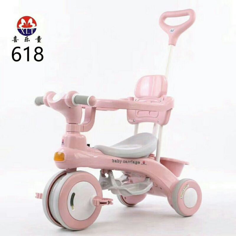 XE ĐẠP ĐẨY 3 BÁNH BABY CARIAGE 3in1 ( có mái che)