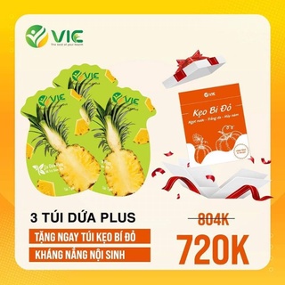 (CHÍNH HÃNG 1000%) KẸO DỨA PLUS 7 VỊ GIẢM CÂN, ĐẸP DA