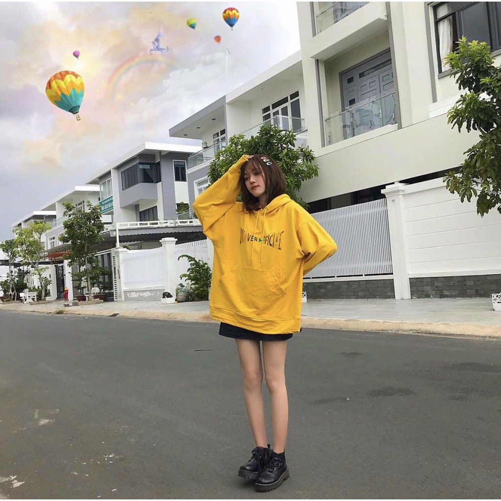 Áo Hoodie UNCOVER OFFICIAL Vàng Unisex | BigBuy360 - bigbuy360.vn