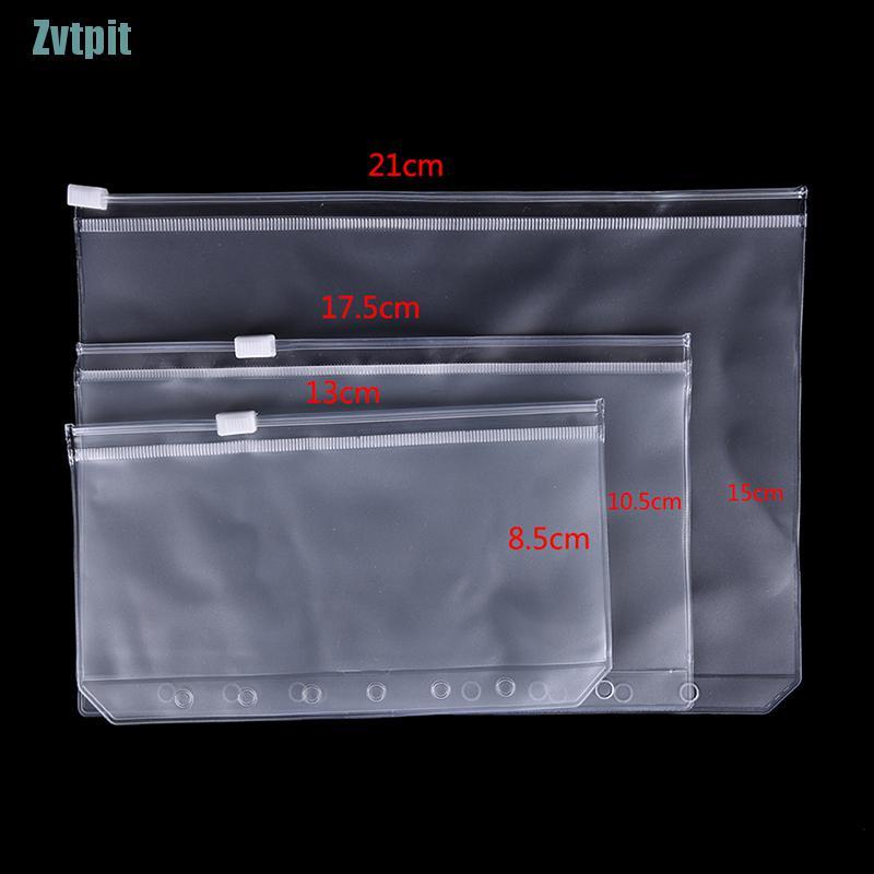 Túi zip trong suốt đựng tài liệu khổ A5/A6/A7