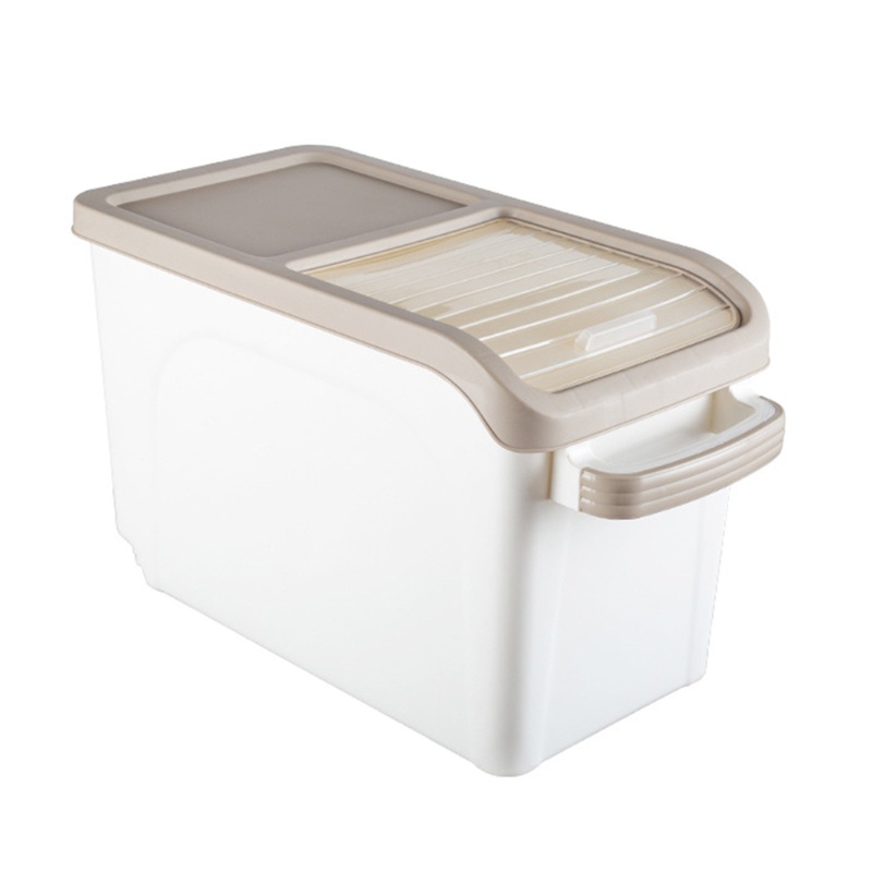 Hộp Đựng Gạo Dung Tích Lớn 10kg Có Cửa Sổ Và Ròng Rọc Tiện Dụng Cho Nhà Bếp