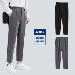 Quần baggy nam cạp cao nửa chun, Quần  tay nam kiểu dáng baggy vải hàn quốc cao cấp co giãn nhẹ