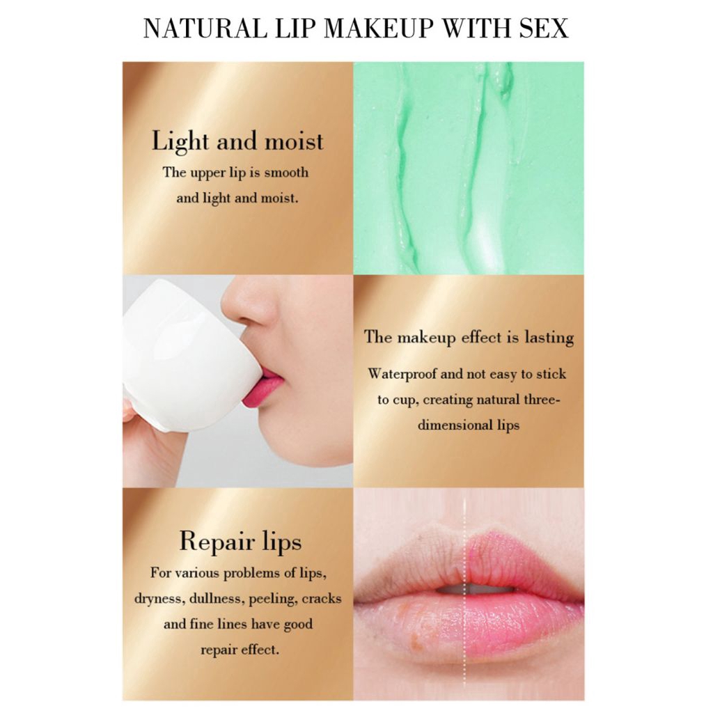hỏi son dưỡng ẩm môi đổi màu theo nhiệt độ chứa chiết xuất lô hội hiệu KISS BEAUTY | BigBuy360 - bigbuy360.vn