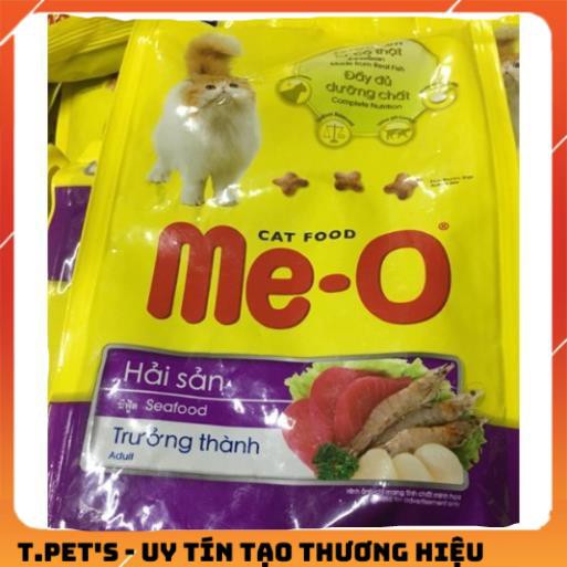 Thức ăn khô Me-O 350g - ~400g Thái Lan vị hải sản và vị cá ngừ cho mèo