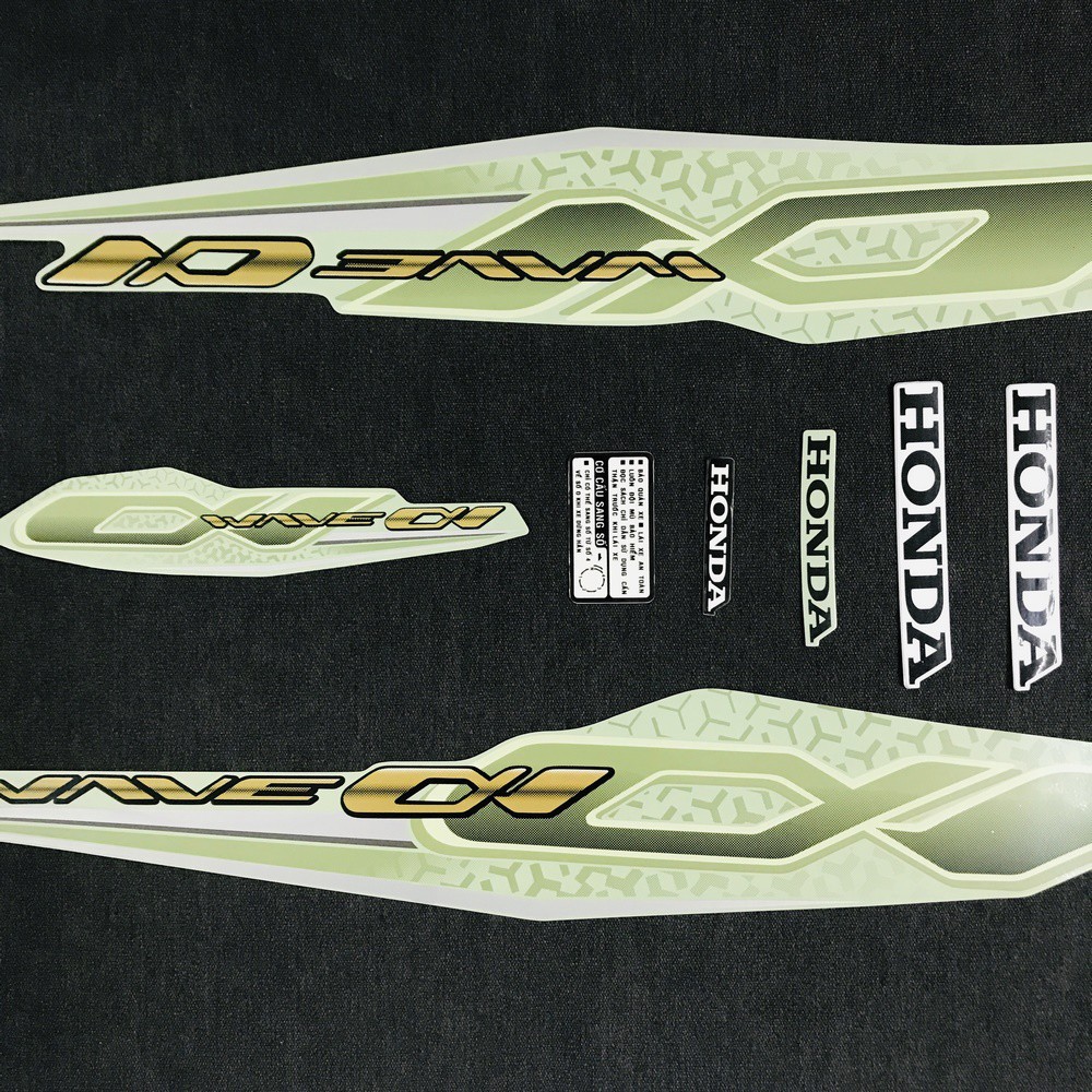 [CỰC RẺ] Tem rời dán full xe máy HONDA WAVE 2019 - NHIỀU MÀU