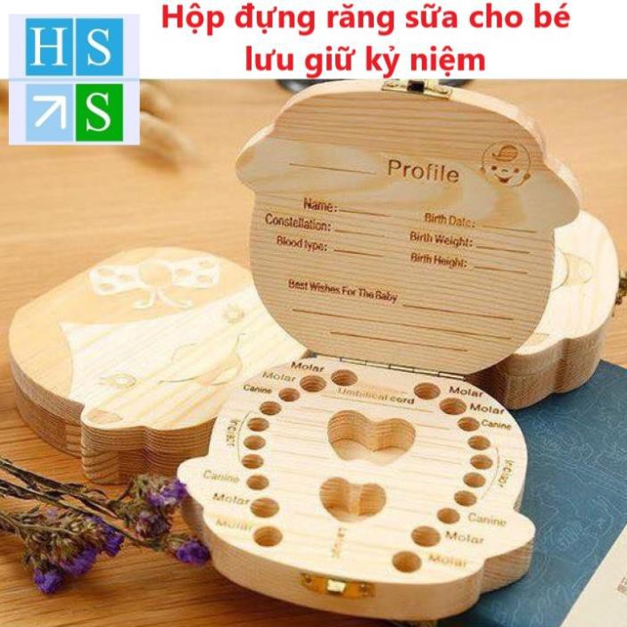 Hộp đựng răng sữa độc đáo hộp gỗ đựng răng sữa cho bé lưu giữ kỷ niệm - NPP HS Shop