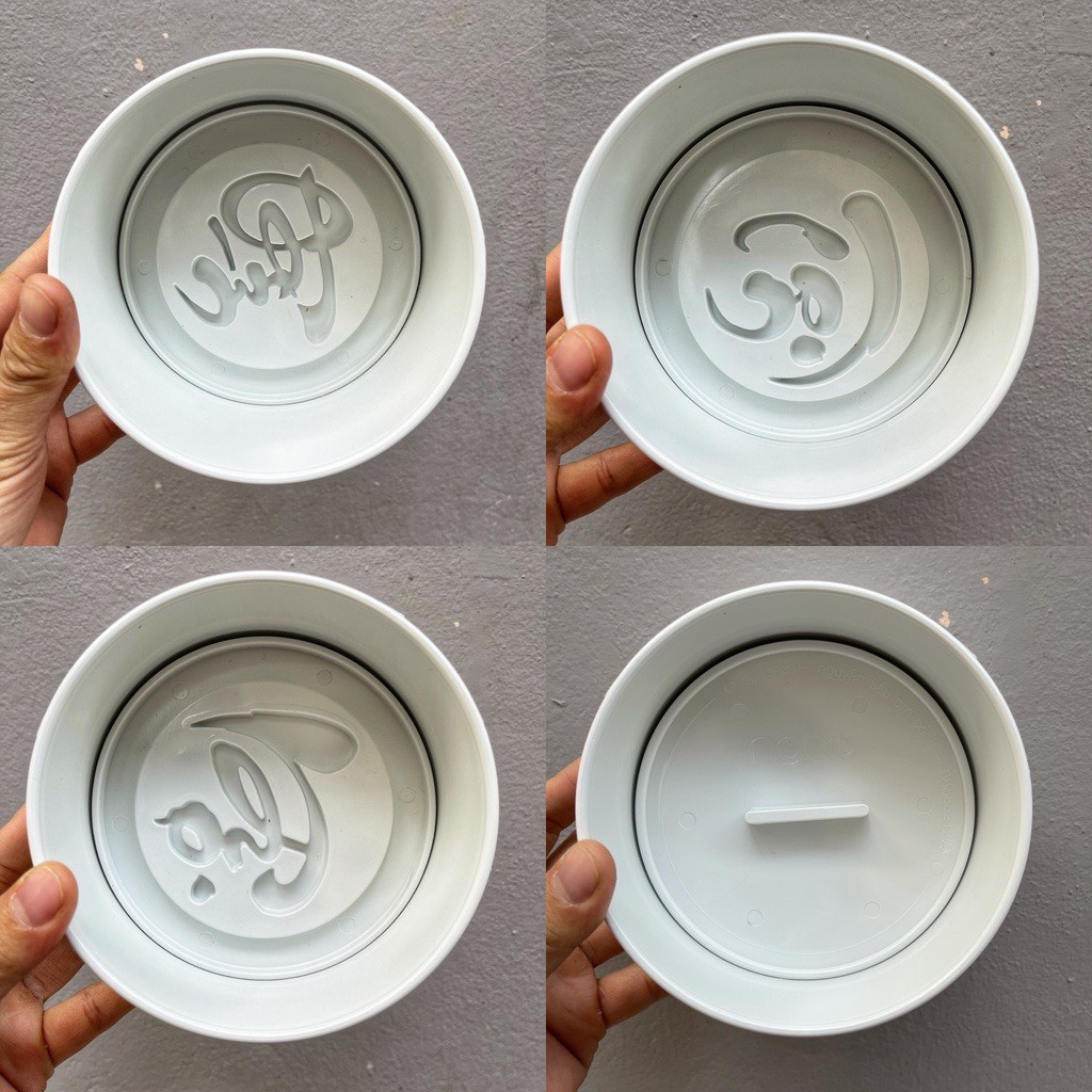 Bộ Khuôn Làm Xôi Phúc Lộc Thọ 5 Chi Tiết Bằng Chất Liệu Nhựa Chịu Nhiệt, Khuôn Làm Bánh