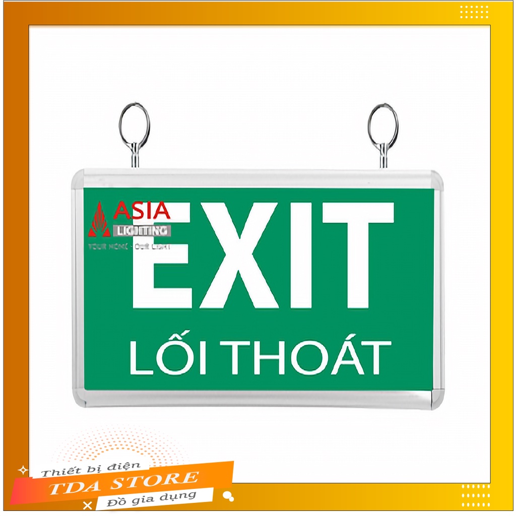 Đèn led Exit chỉ dẫn thoát hiểm Asia 1 mặt và 2 mặt Công suất 3W thời gian chiếu sáng hơn 120p