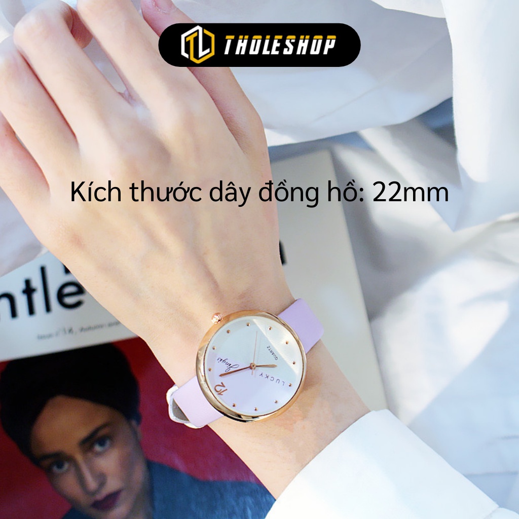 Đồng Hồ Thời Trang Nữ Lucky Dây Da Mẫu Mới Cực Đẹp 7723