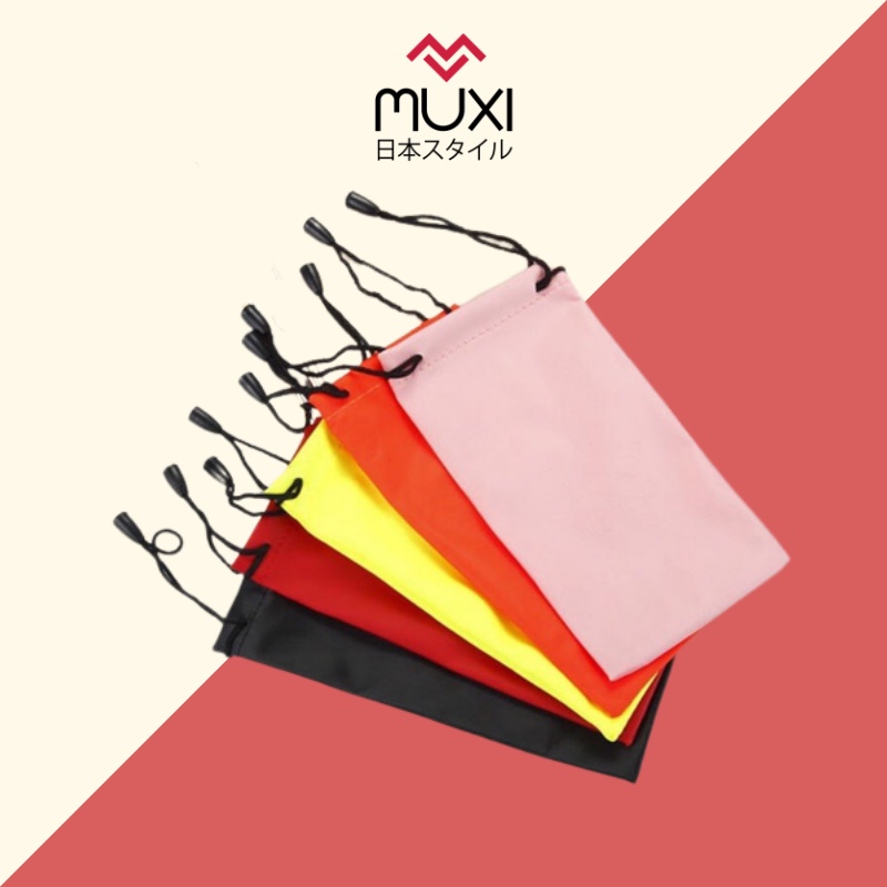 Túi dây rút đựng kính/ điện thoại/ mỹ phẩm tiện lợi size 9*18cm nhiều màu