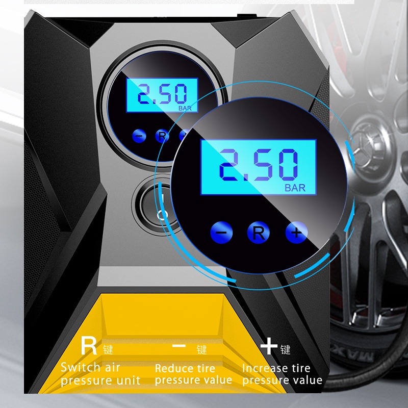 Bơm Lốp Dự Phòng Cho Xe Ô Tô DC 12V Động Cơ Bền Bỉ