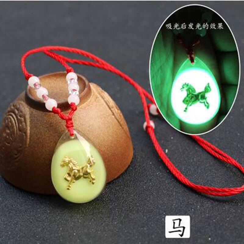 Vòng Cổ Phát Sáng Dạ Quang 12 Con Giáp,Cung Hoàng Đạo Thời Trang Unisex, Vòng Cổ Nam Nữ