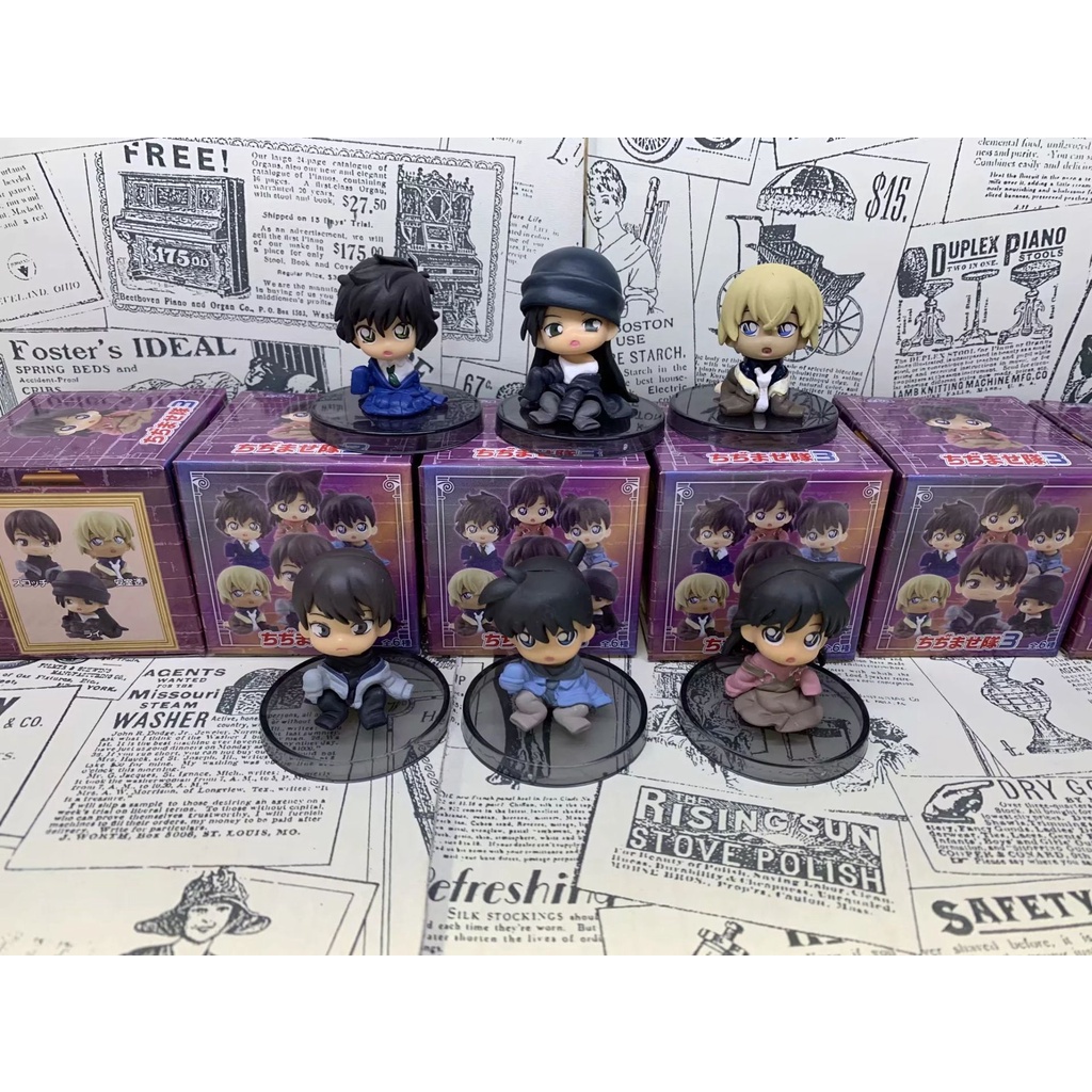 Mới Set 6 Mô Hình Thám Tử Conan Đáng Yêu