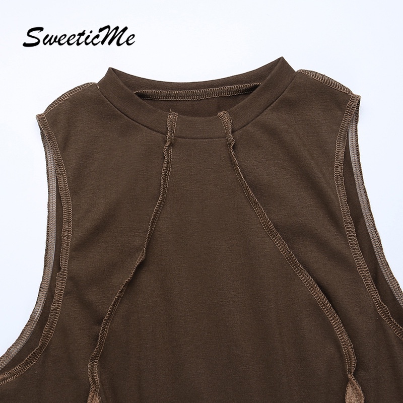 Áo Crop Top Mới Của Phụ Nữ Sweeticme 2022 Sexy