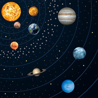Solar System Planets DIY Wall Sticker Removable Glow in Dark Decal Room Decor