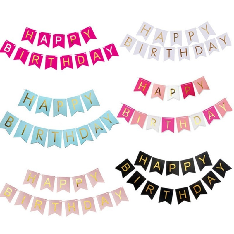 Băng Rôn Trang Trí Chữ Happy Birthday