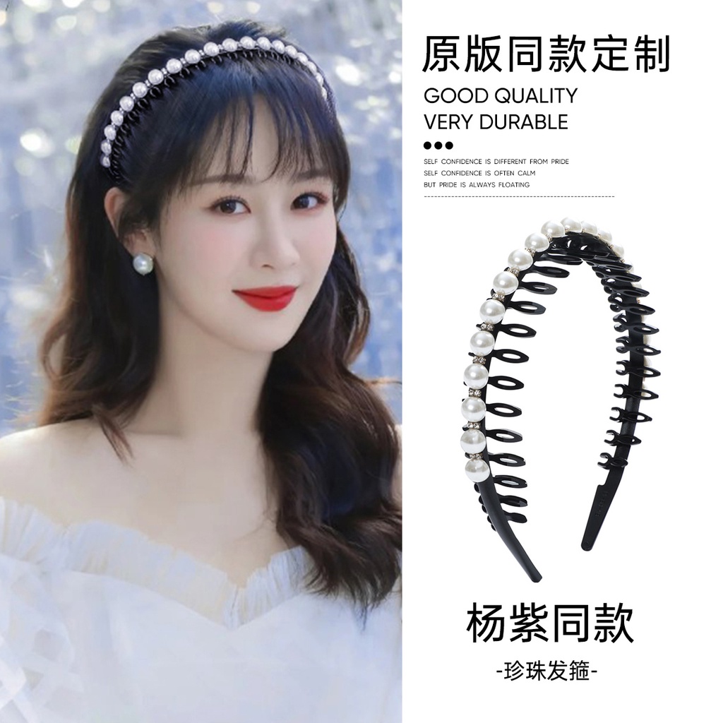 Băng Đô Cài Tóc Đính Ngọc Trai Thời Trang Mùa Hè Mới 2022