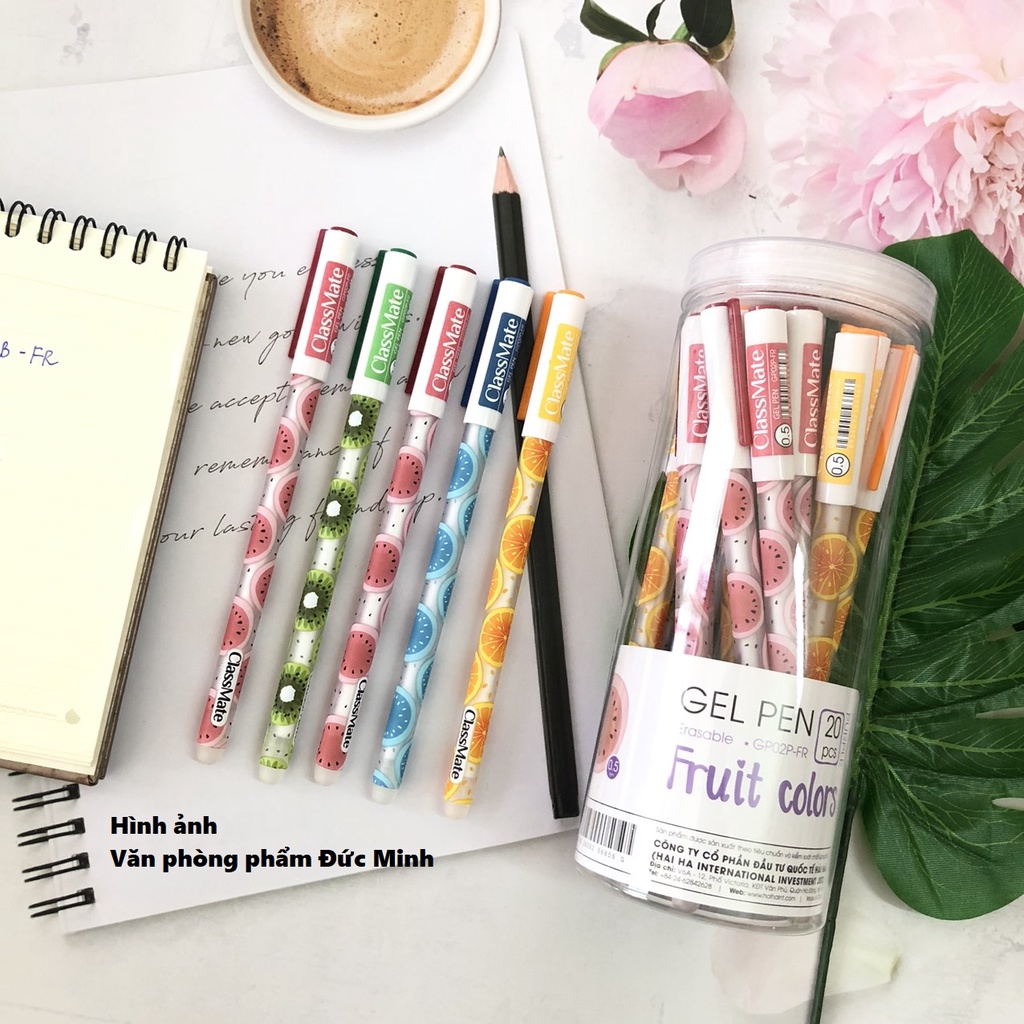 Bút gel xóa được Classmate GP02FR - đầu ngòi 0.5, viết trơn đều không tắc mực - vpp Quế Anh